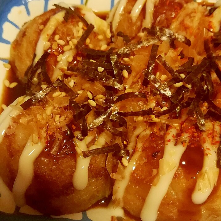 おつまみにぴったりな冷凍たこ焼きアレンジ